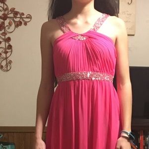 Pink prom dress